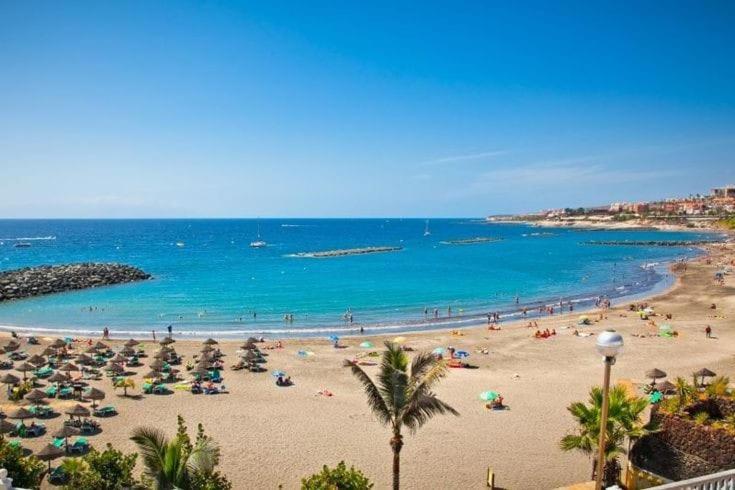 Amazing 3 Bedroom Apartment On The First Line Of The Best Las Americas Beach, Air Conditioner And Terrace Ocean View Playa de las Americas  Exterior photo